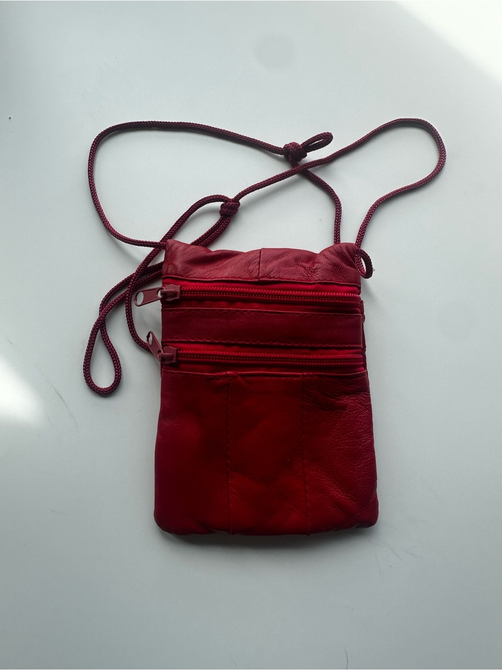 Women's Compact Crossbody Bag in Red